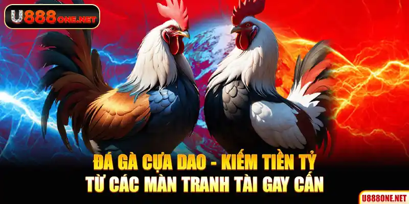 Đá gà cựa dao - Kiếm tiền tỷ từ các màn tranh tài gay cấn